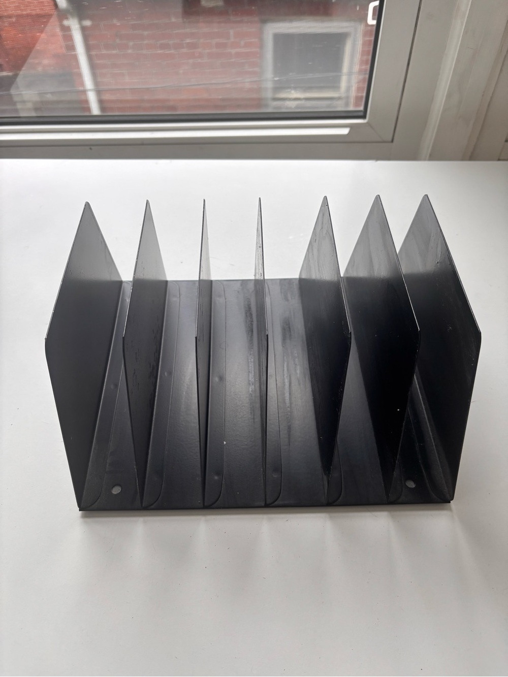Black Desktop Laptop & Accessories Organizer Rack
